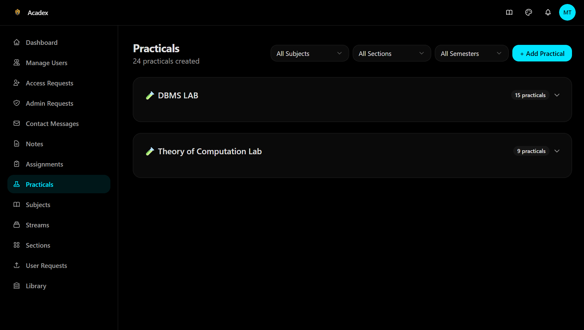 Acadex — Academic Management Platform — View 6
