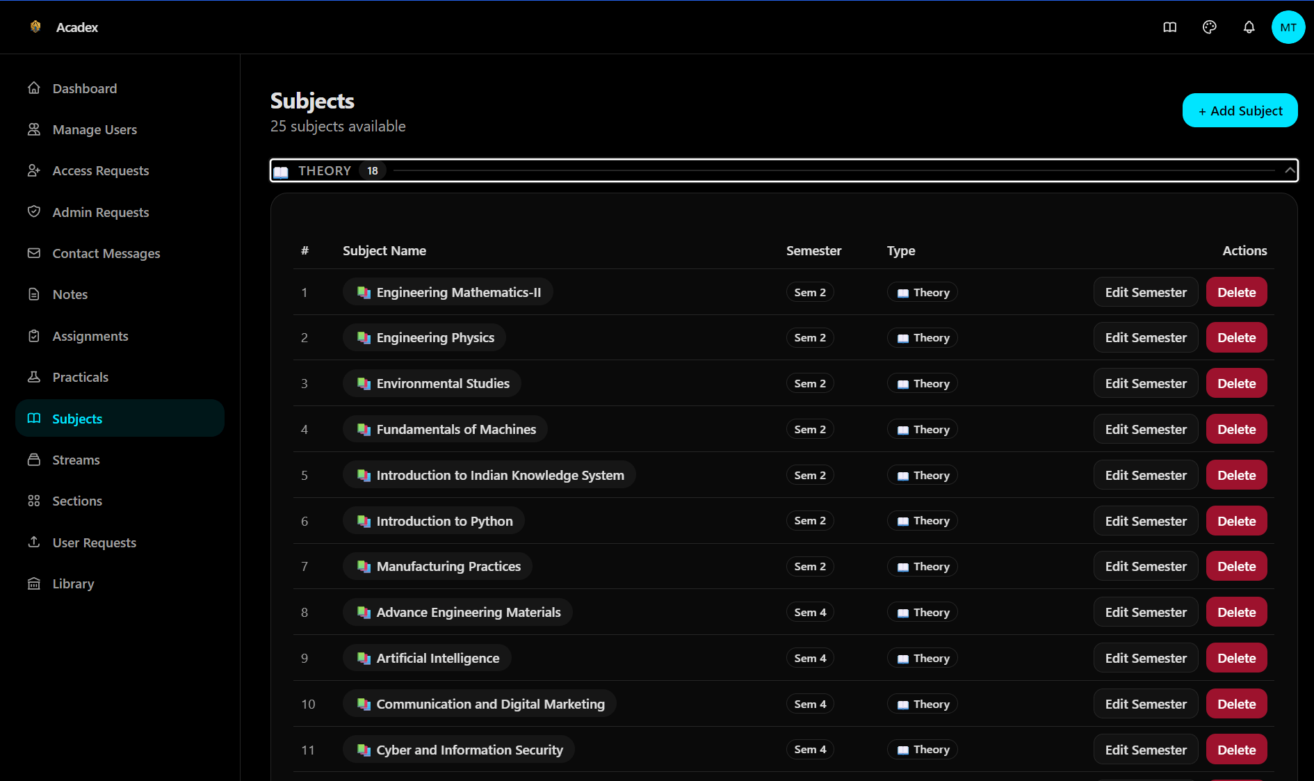 Acadex — Academic Management Platform — View 7
