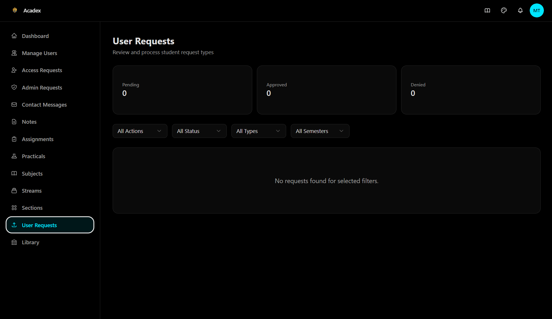 Acadex — Academic Management Platform — View 10