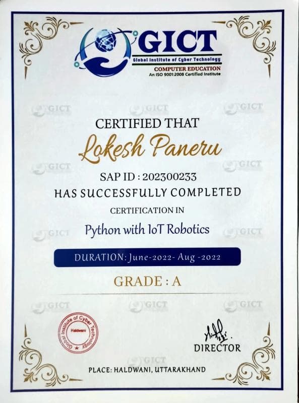 Python with IoT Robotics