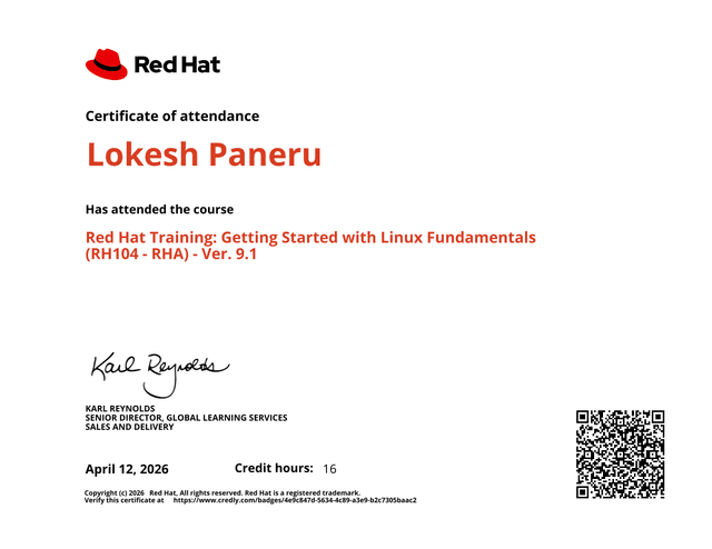 Getting Started with Linux Fundamentals (RH104)